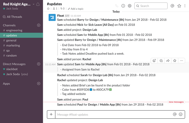 slack status site